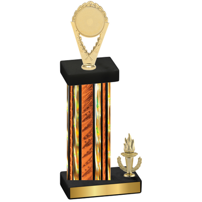 Accented Single Orange Glacier Victory Insert Trophy