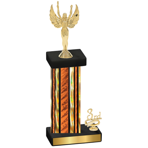 Accented Single Orange Glacier Third Place Victory Trophy