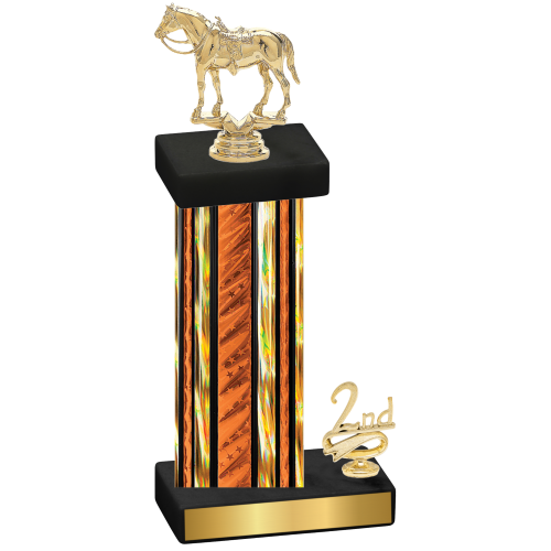 Accented Single Orange Glacier Second Place Horses Trophy