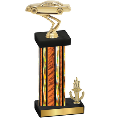 Accented Single Orange Glacier Victory Cars Trophy