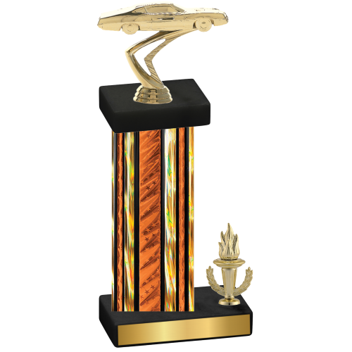 Accented Single Orange Glacier Victory Cars Trophy