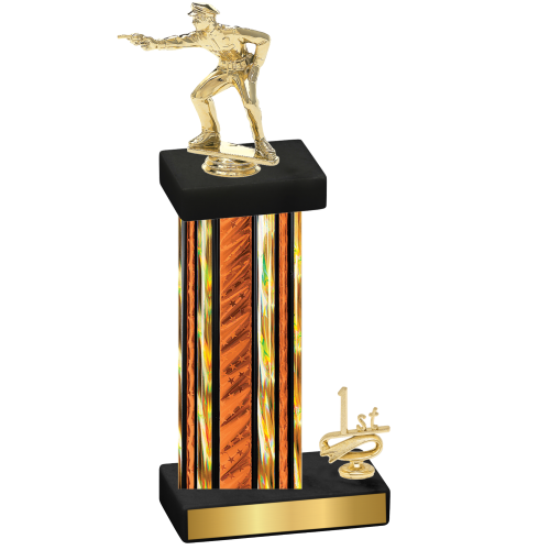 Accented Single Orange Glacier First Place Shooter Trophy