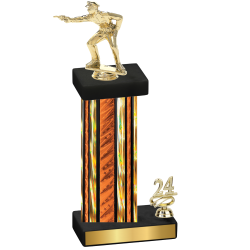 Accented Single Orange Glacier Year Shooter Trophy