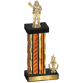 Accented Single Orange Glacier Victory Holiday Trophy