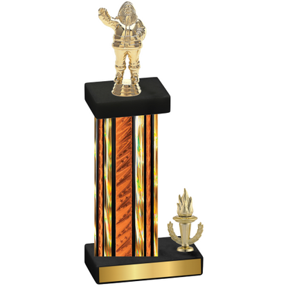 Accented Single Orange Glacier Victory Holiday Trophy