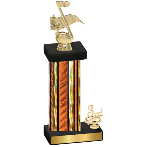 Accented Single Orange Glacier Third Place Music Trophy