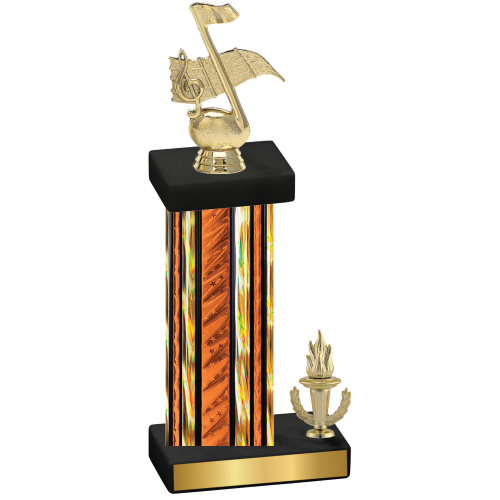 Accented Single Orange Glacier Victory Music Trophy