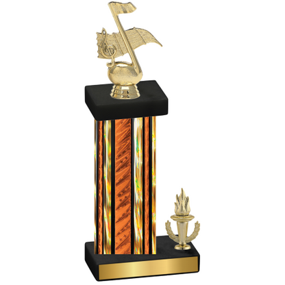 Accented Single Orange Glacier Victory Music Trophy