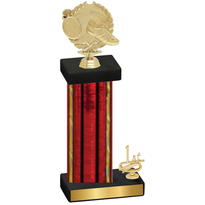 Accented Single Red Glacier First Place Running Trophy