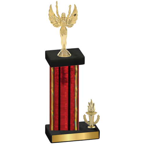 Accented Single Red Glacier Victory Victory Trophy