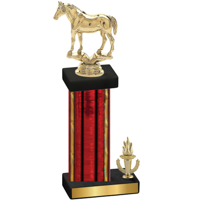 Accented Single Red Glacier Victory Horses Trophy