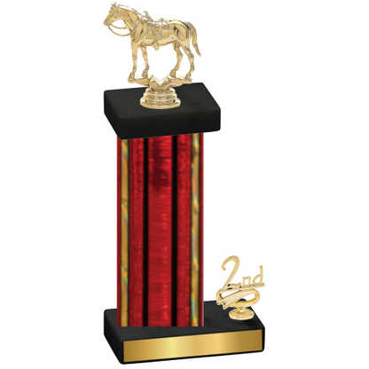 Accented Single Red Glacier Second Place Horses Trophy