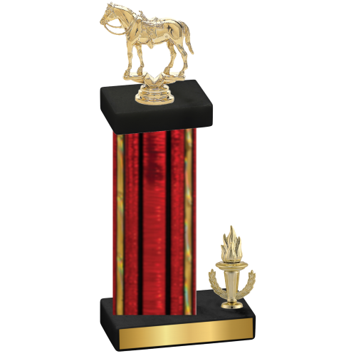 Accented Single Red Glacier Victory Horses Trophy