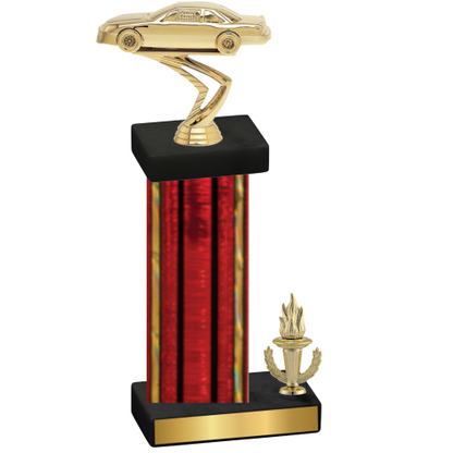 Accented Single Red Glacier Victory Cars Trophy
