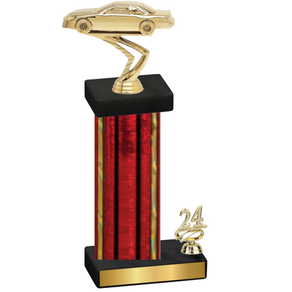 Accented Single Red Glacier Year Cars Trophy