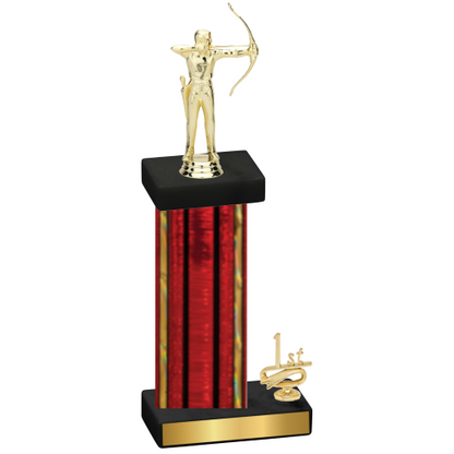 Accented Single Red Glacier First Place Archery Trophy