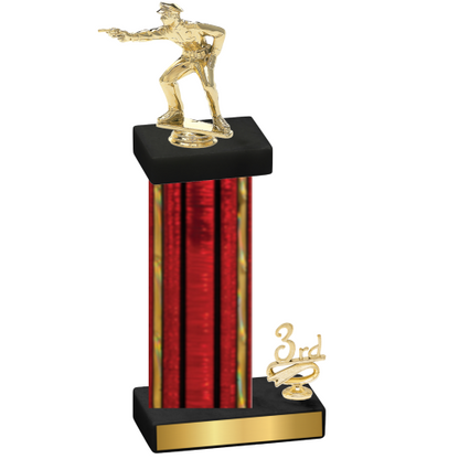 Accented Single Red Glacier Third Place Shooter Trophy