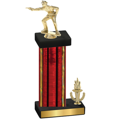 Accented Single Red Glacier Victory Shooter Trophy