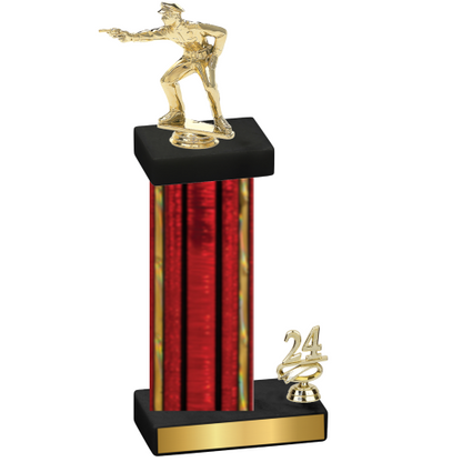 Accented Single Red Glacier Year Shooter Trophy
