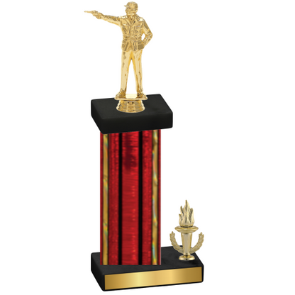 Accented Single Red Glacier Victory Shooter Trophy
