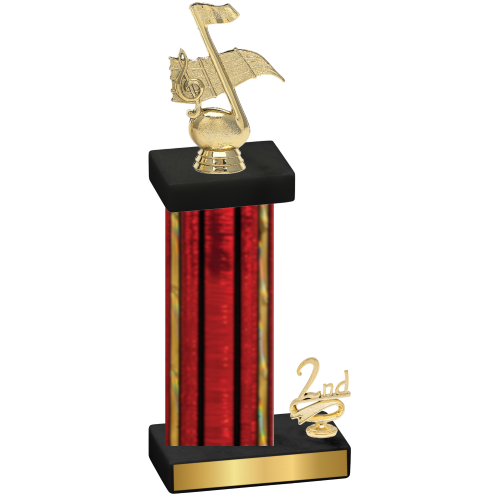 Accented Single Red Glacier Second Place Music Trophy