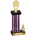 Accented Single Purple Glacier Victory Insert Trophy