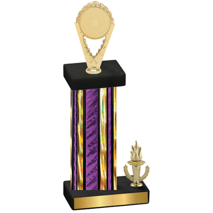 Accented Single Purple Glacier Victory Insert Trophy