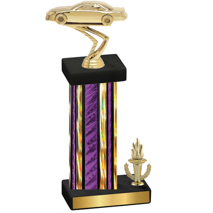 Accented Single Purple Glacier Victory Cars Trophy