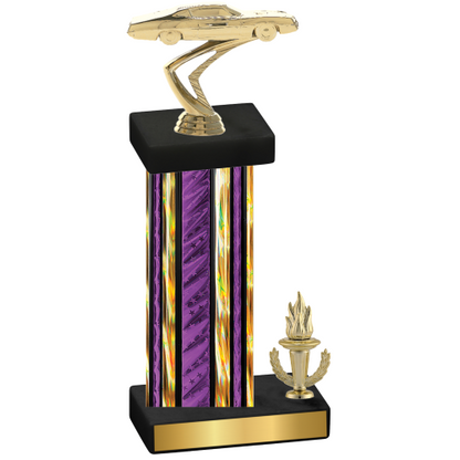 Accented Single Purple Glacier Victory Cars Trophy