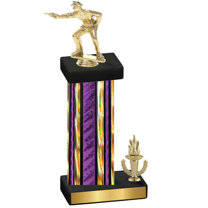 Accented Single Purple Glacier Victory Shooter Trophy