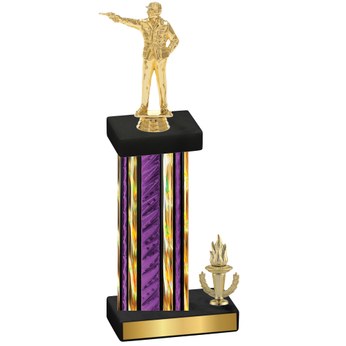 Accented Single Purple Glacier Victory Shooter Trophy