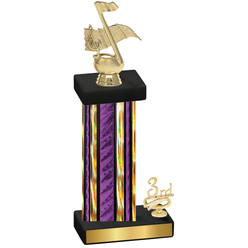 Accented Single Purple Glacier Third Place Music Trophy