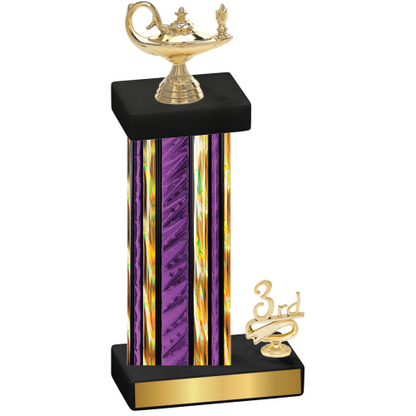 Accented Single Purple Glacier Third Place Academics Trophy