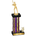 Accented Single Purple Glacier Year Softball Trophy