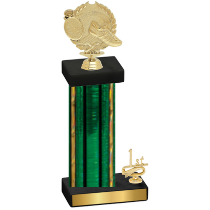 Accented Single Green Glacier First Place Running Trophy