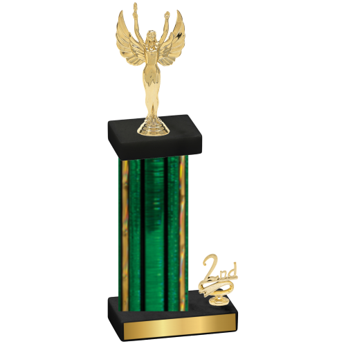 Accented Single Green Glacier Second Place Victory Trophy