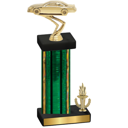 Accented Single Green Glacier Victory Cars Trophy