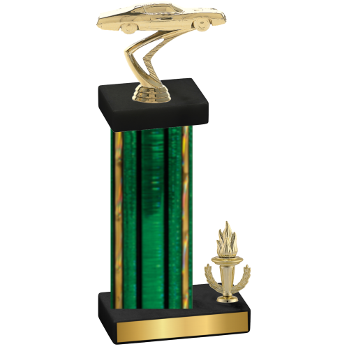 Accented Single Green Glacier Victory Cars Trophy