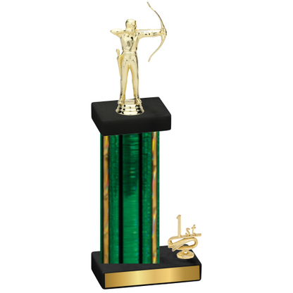 Accented Single Green Glacier First Place Archery Trophy