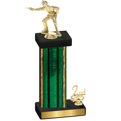 Accented Single Green Glacier Second Place Shooter Trophy