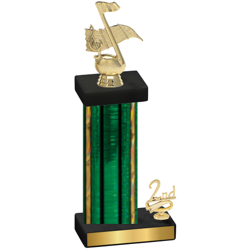 Accented Single Green Glacier Second Place Music Trophy