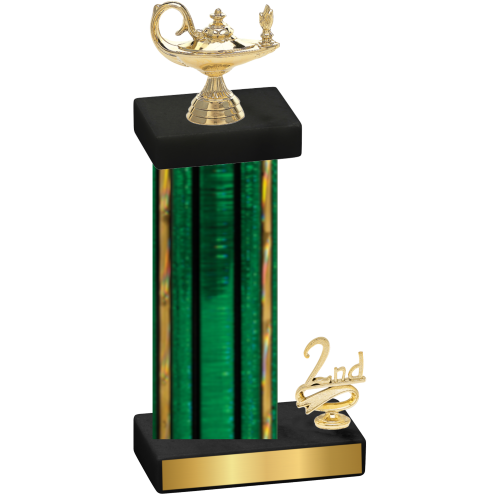 Accented Single Green Glacier Second Place Academics Trophy