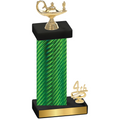 Accented Single Green Carbon Fiber Fourth Place Academics Trophy