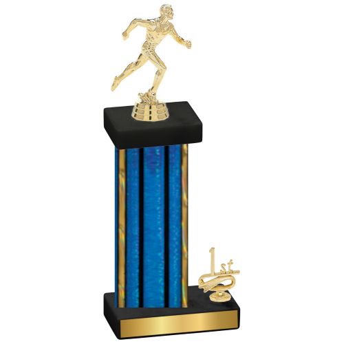 Accented Single Blue Glacier First Place Running Trophy