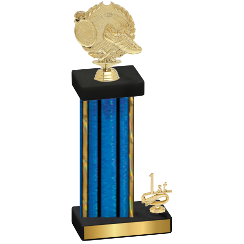 Accented Single Blue Glacier First Place Running Trophy