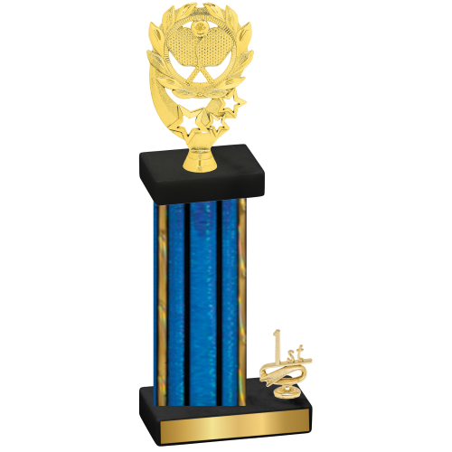 Accented Single Blue Glacier First Place Pickleball Trophy