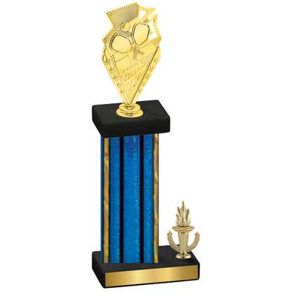 Accented Single Blue Glacier Victory Pickleball Trophy