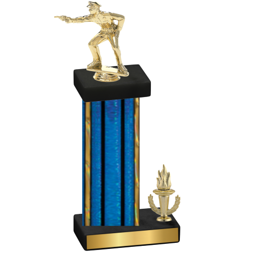 Accented Single Blue Glacier Victory Shooter Trophy