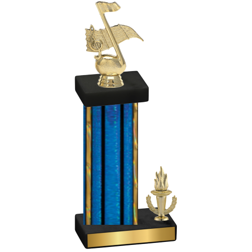 Accented Single Blue Glacier Victory Music Trophy