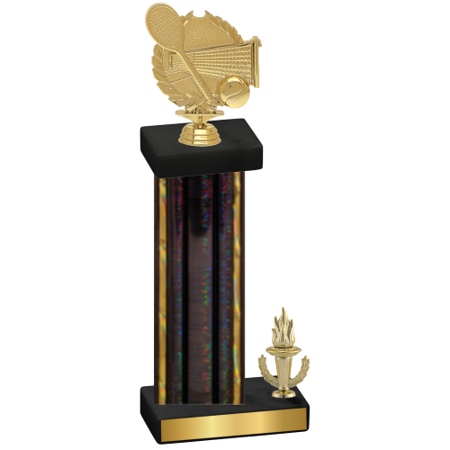 Accented Single Black Glacier Victory Tennis Trophy